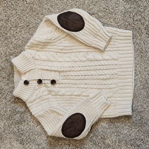 babyGap Boys 3T Cream Cable Knit Sweater